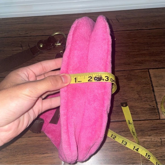 Vintage pink Juicy Saddle bag messenger y2k crossbody cherry charm juicy couture - Picture 7 of 13